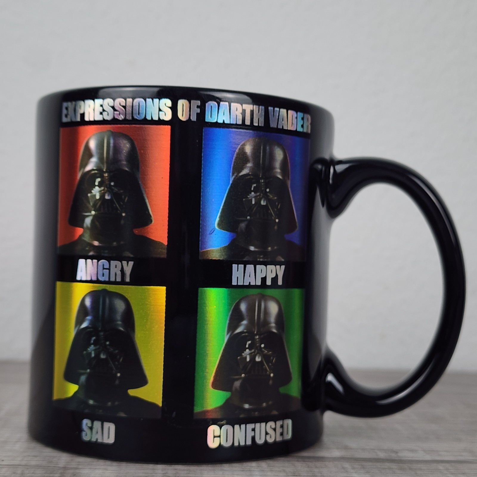 Star Wars Expressions Of Darth Vader 14oz. Black Coffee Tea Beverage Mug Cup