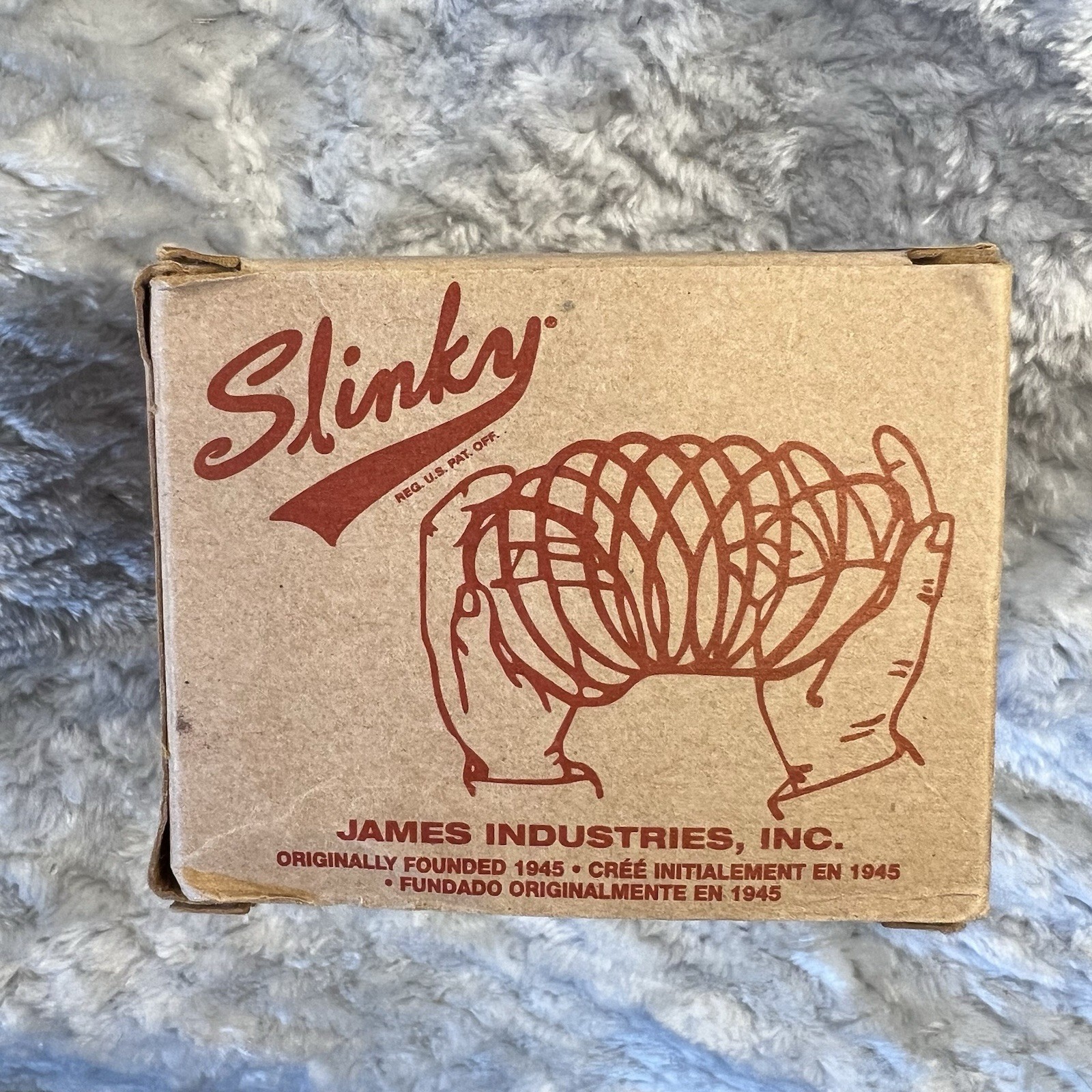 Vintage Slinky Collector’s Edition Metal Spring Toy USA James Industries Box