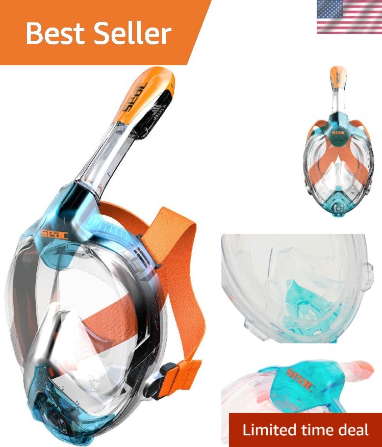 Libera Lightweight Full Face Snorkeling Mask - Adjustable Fit & CO2 Control