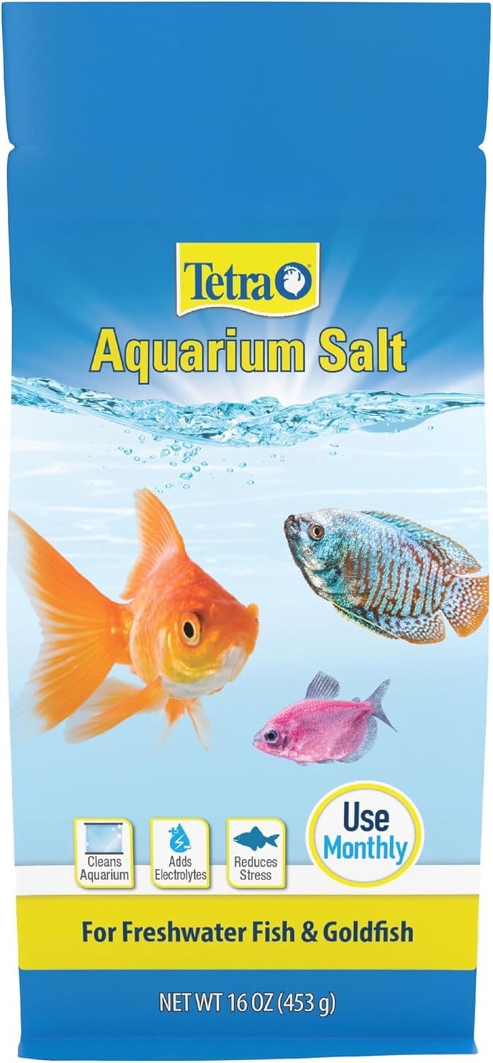 Aquarium Salt for Freshwater Fish Tanks, 16 Ounces, Salt for Tropical and Goldfi