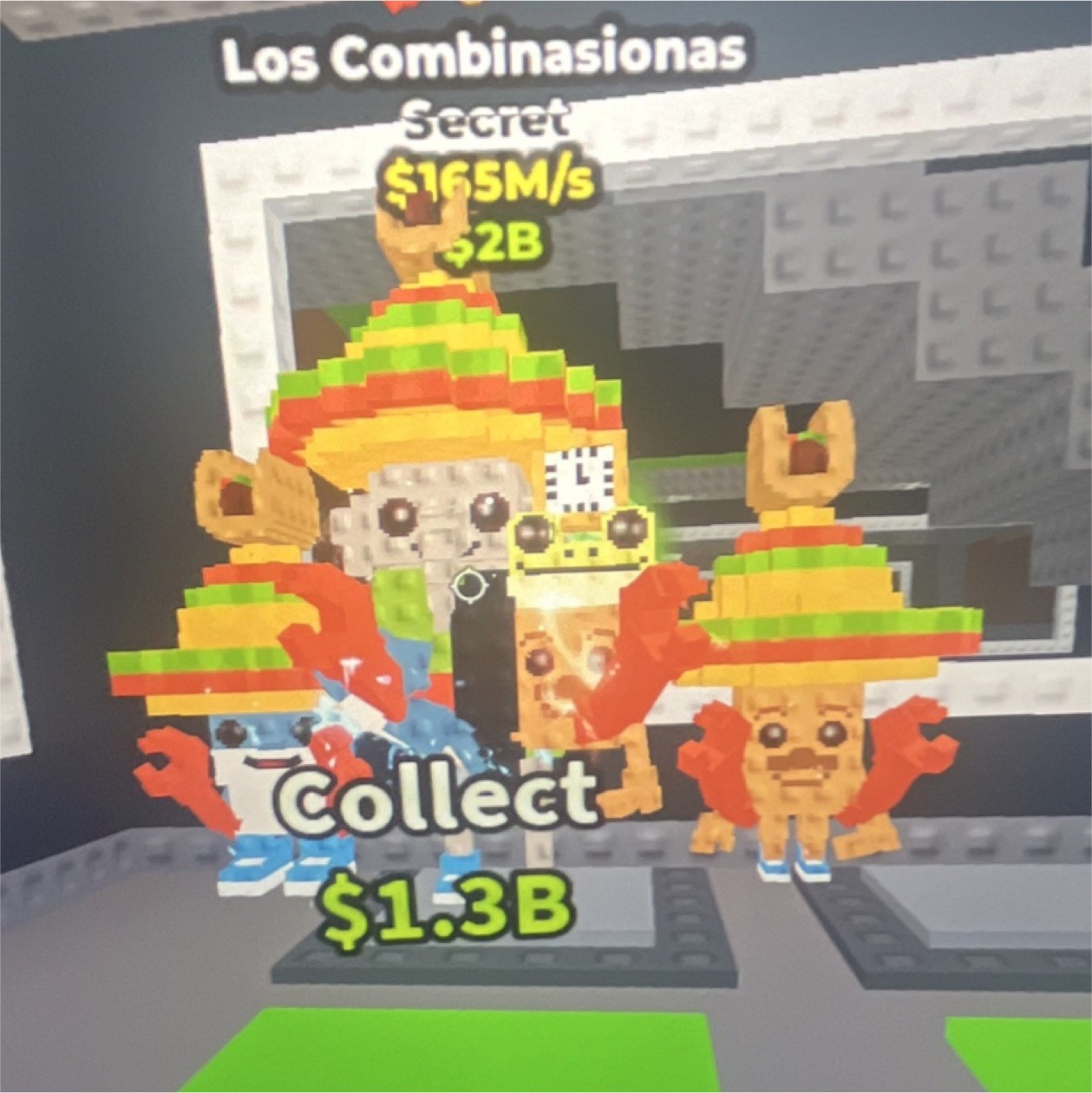 Los Combinasionas Secret Generation Game Item $165M/s $2B Collect $1.3B