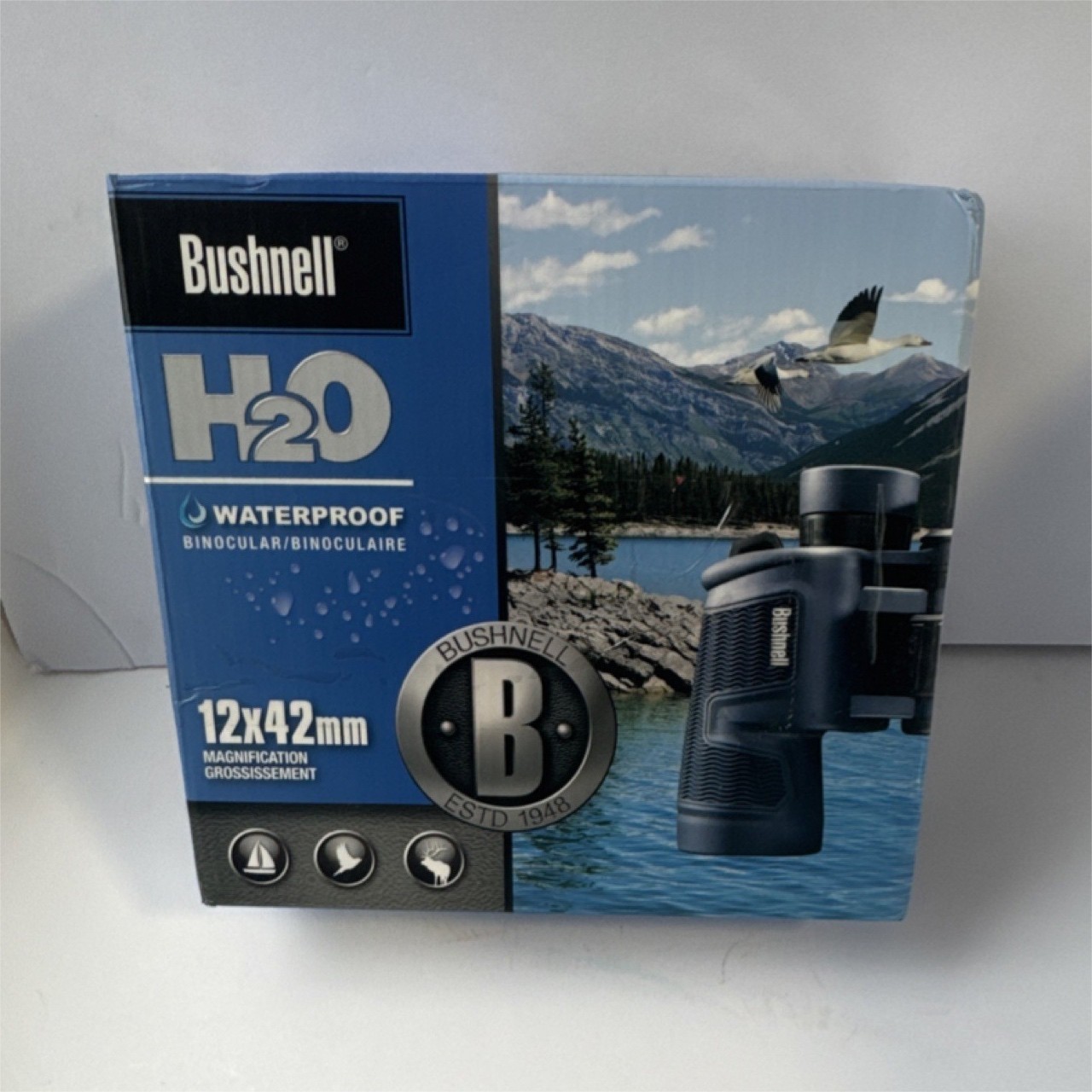 Bushnell H2O 12x42 Waterproof Fogproof Binoculars Compact Multi-Coated Lens