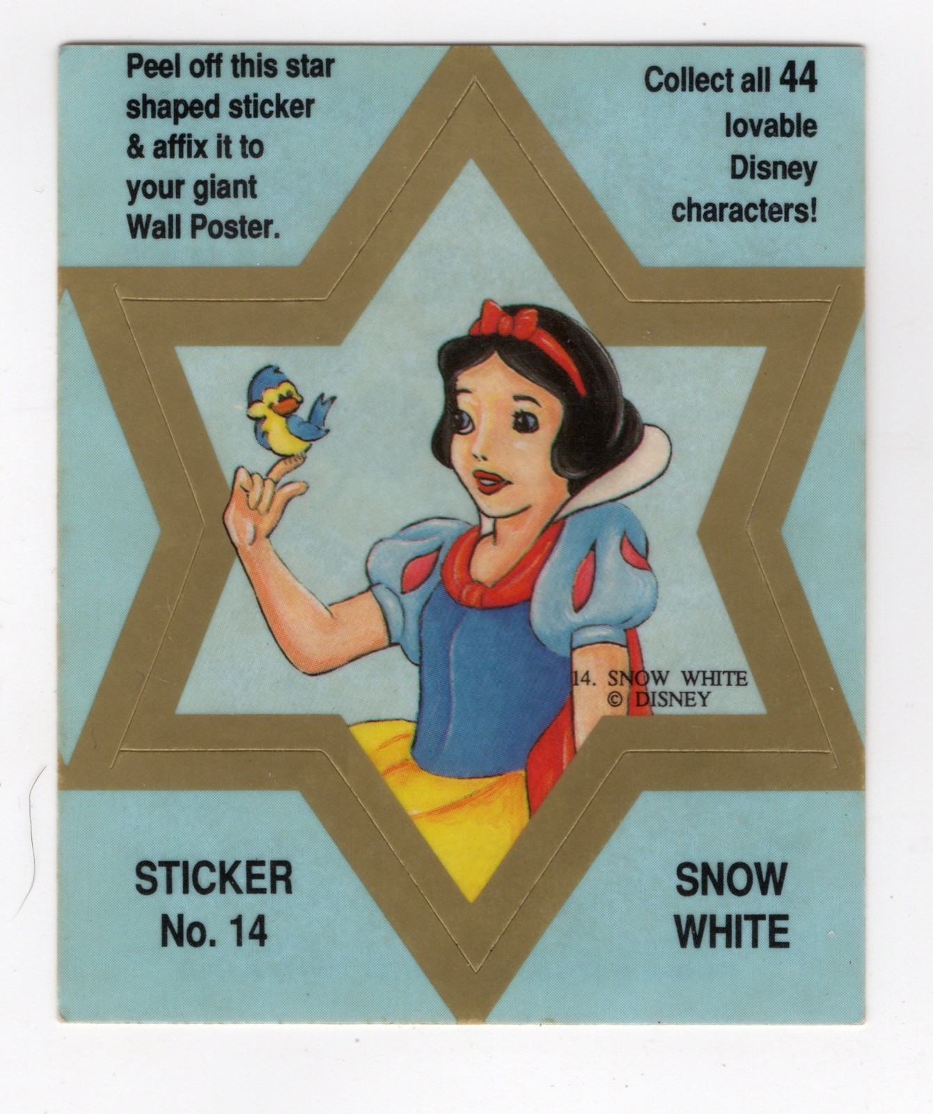 Dynamic Marketing Australia - Disney Star stickers 1999 Snow White
