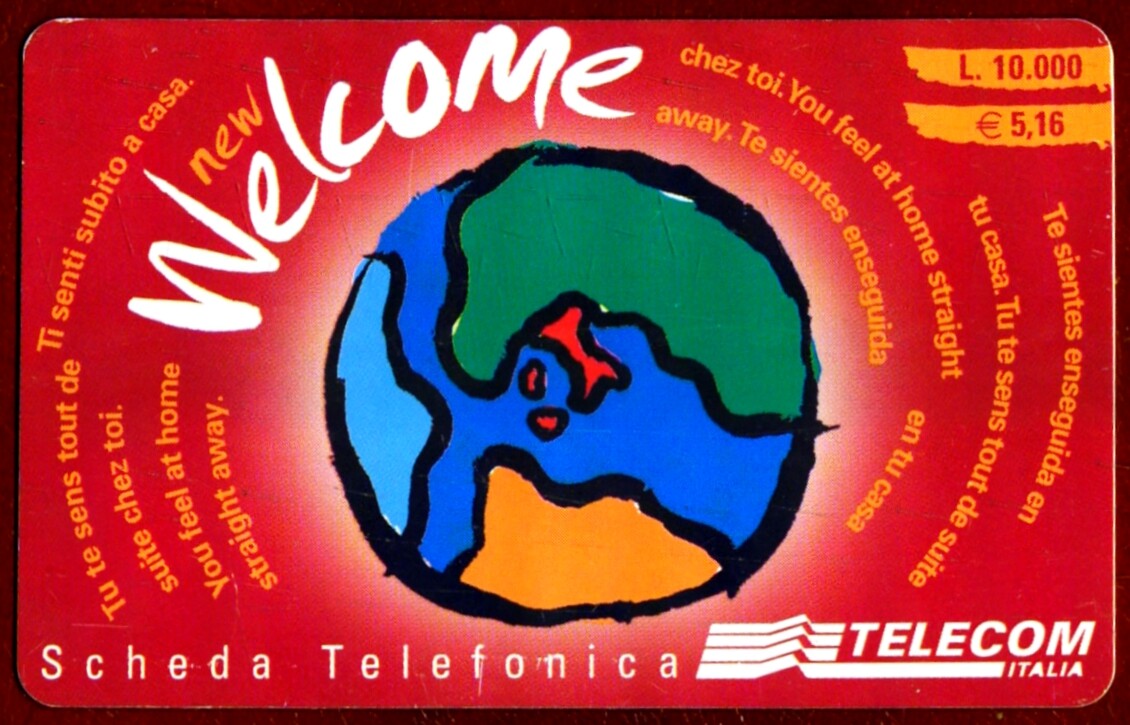 C&C 6126 Used Phone Card Welcome Vinaccia WCT - 2nd Quality