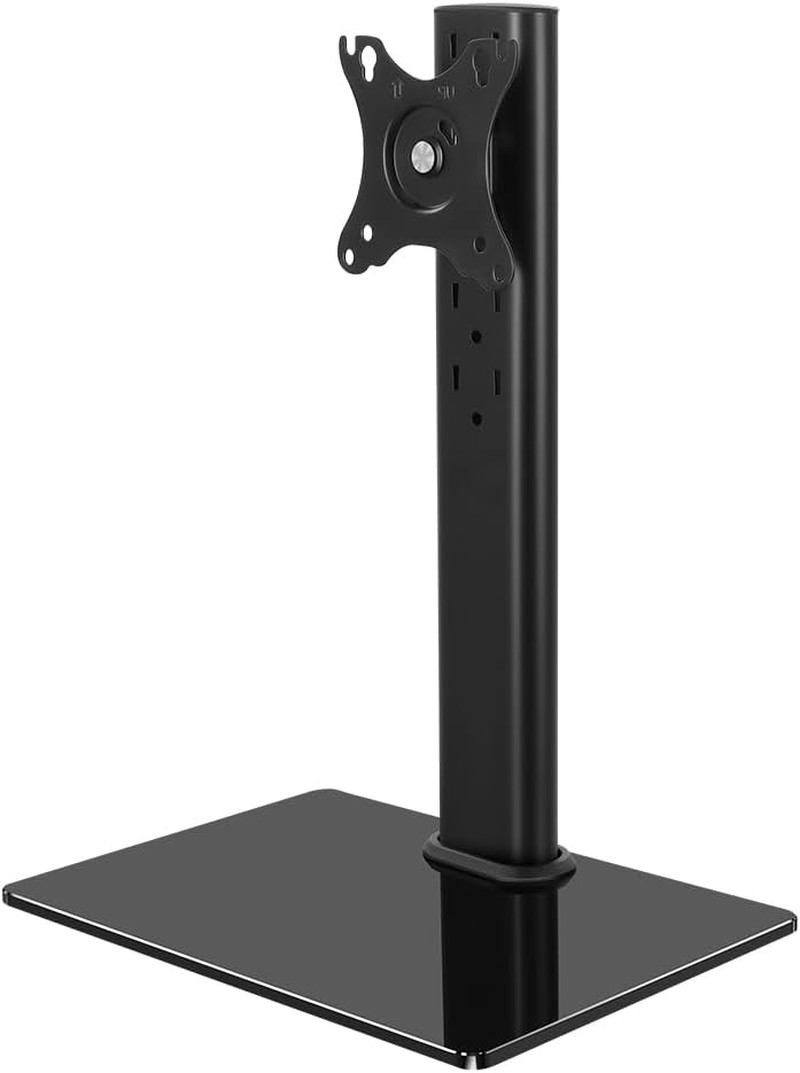 Single Monitor Stand Adjustable Desk Mount for 13-32" Screens VESA 75/100mm