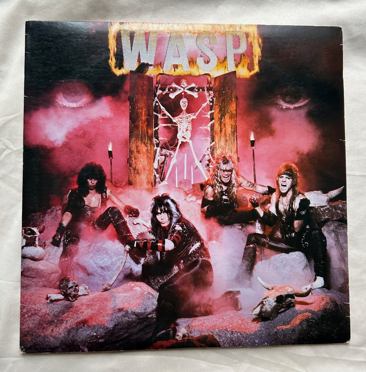 W.A.S.P. ~Original 1984 1st USA  Winchester Press S/T Vinyl LP ST-12343 VG/EX