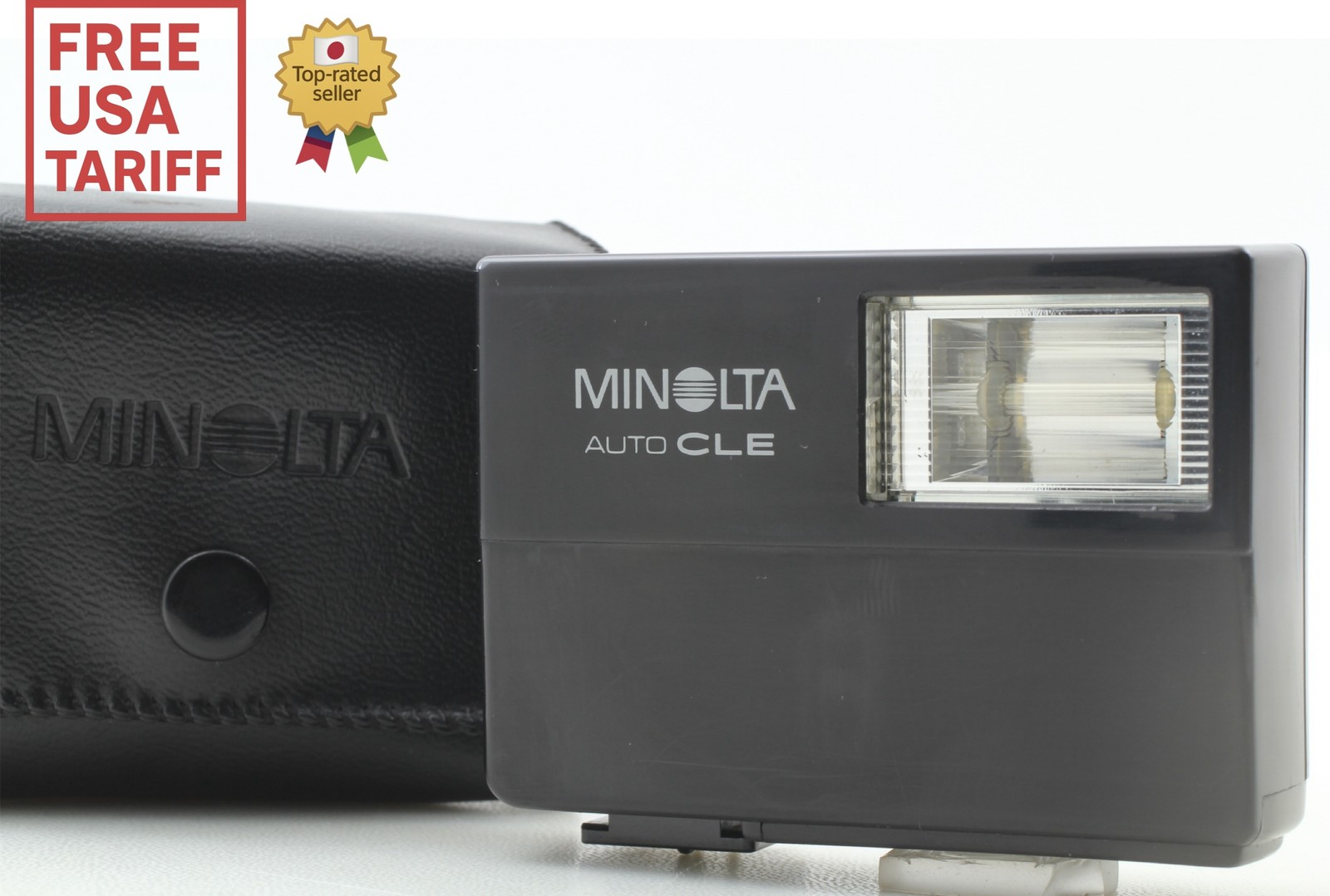 Tested [MINT+++ w/ Case] Minolta Auto CLE CL TTL Electro Flash Strobe From JAPAN