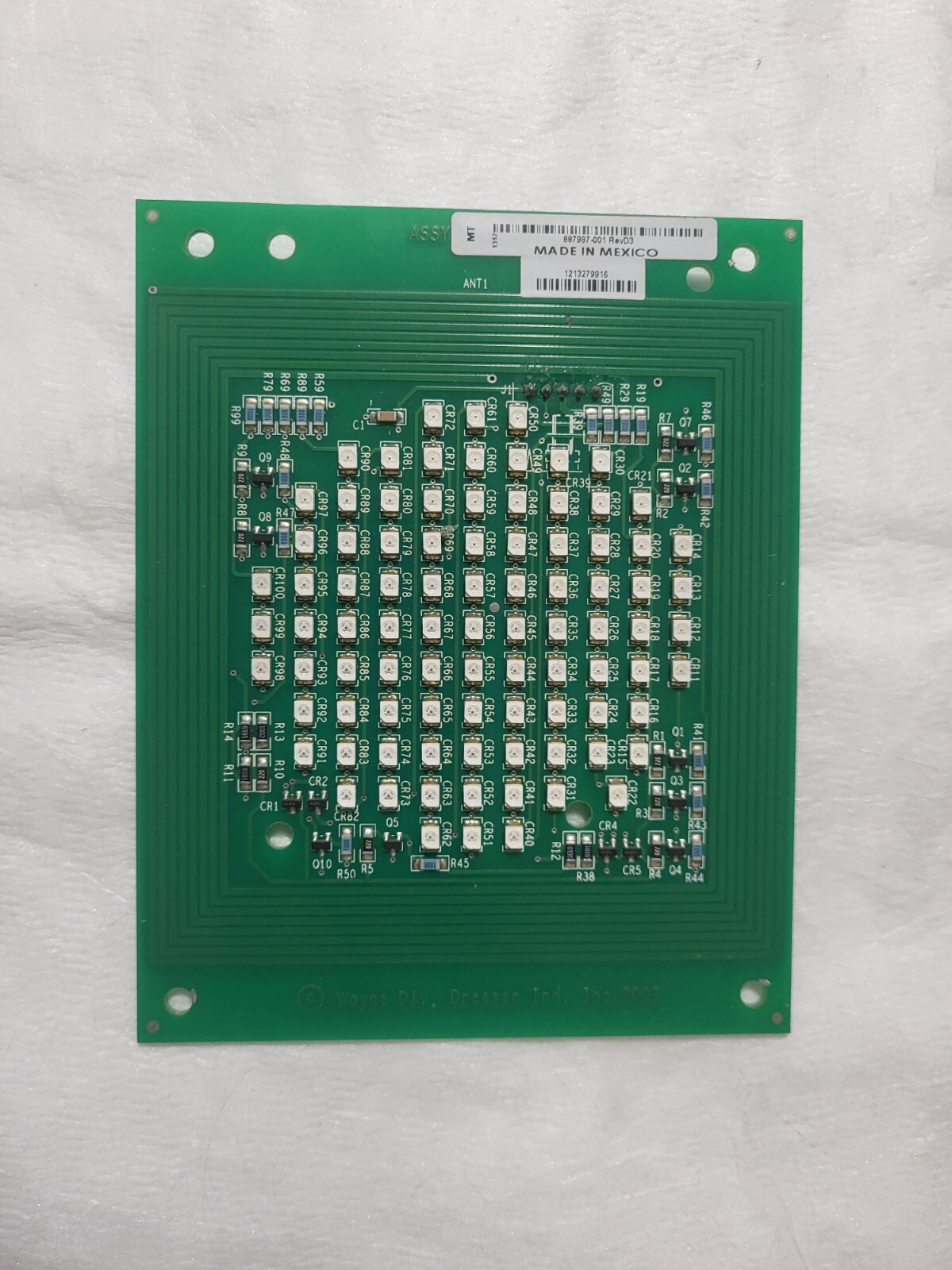 Dresser Wayne SPEEDPASS Board (LIGHTED) - PART# 887987-001