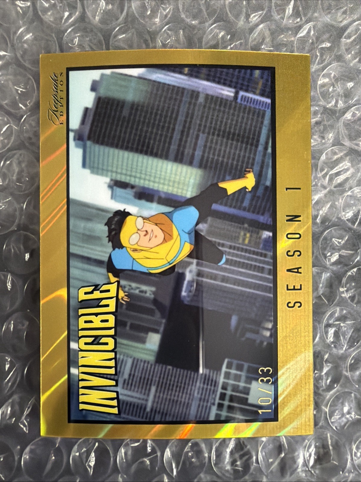 2025 Keepsake Card Invincible Season 1 Invincible #309 Season Insert Yellow /33