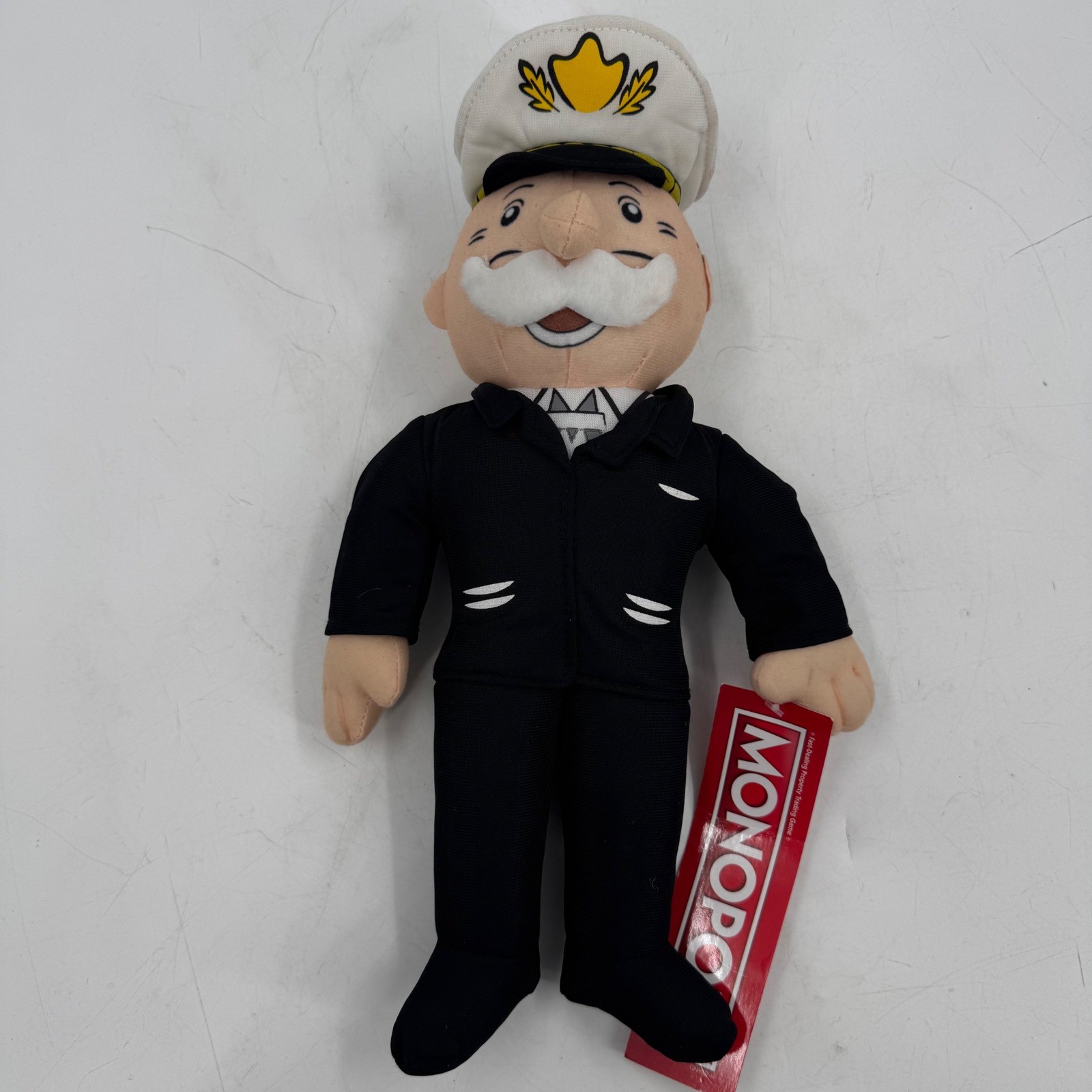 Monopoly Mr. Monopoly Captain Plush Toy 12-14 Inch New with Tags