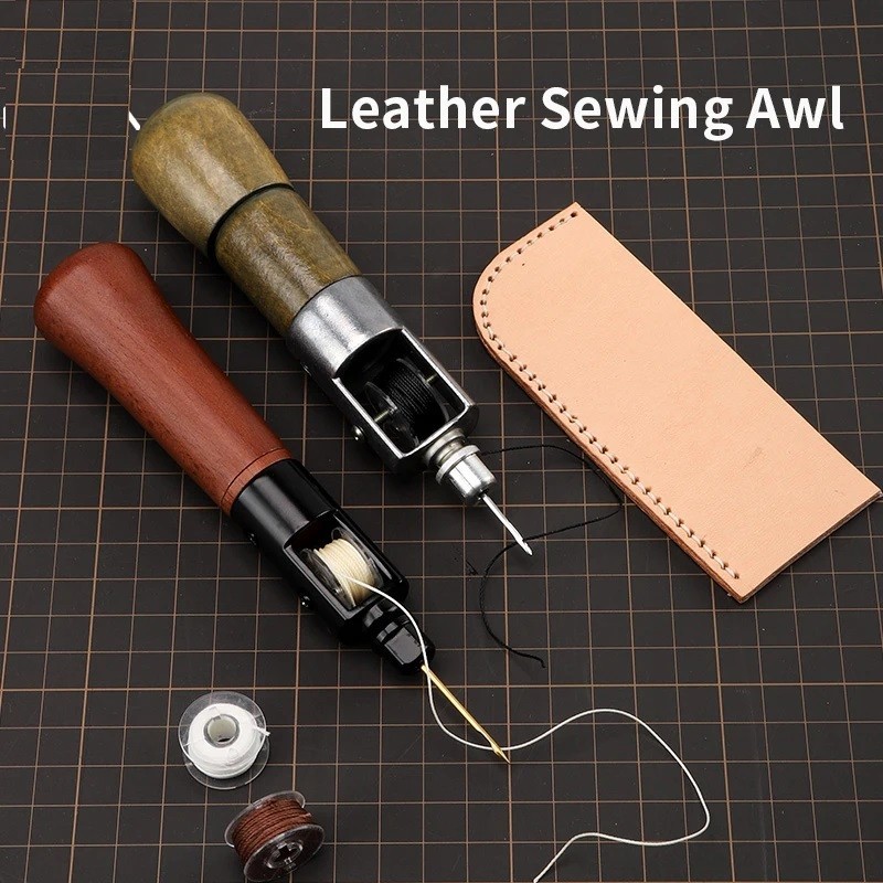 Leather Hand Sewing Awl Thread Kit Speedy Stitcher Machine Tools Craft Stitching