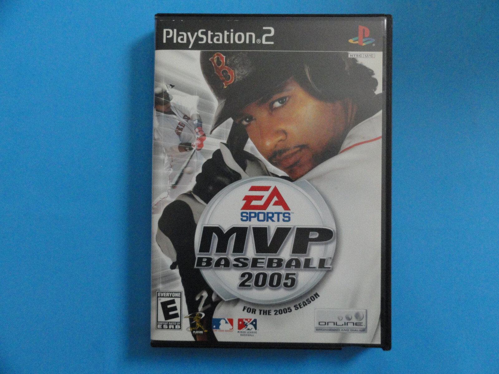 PS2 EA SPORTS MVP BASEBALL 2005 ORIGINAL COVER ART & BLOCKBUSTER VIDEO CASE
