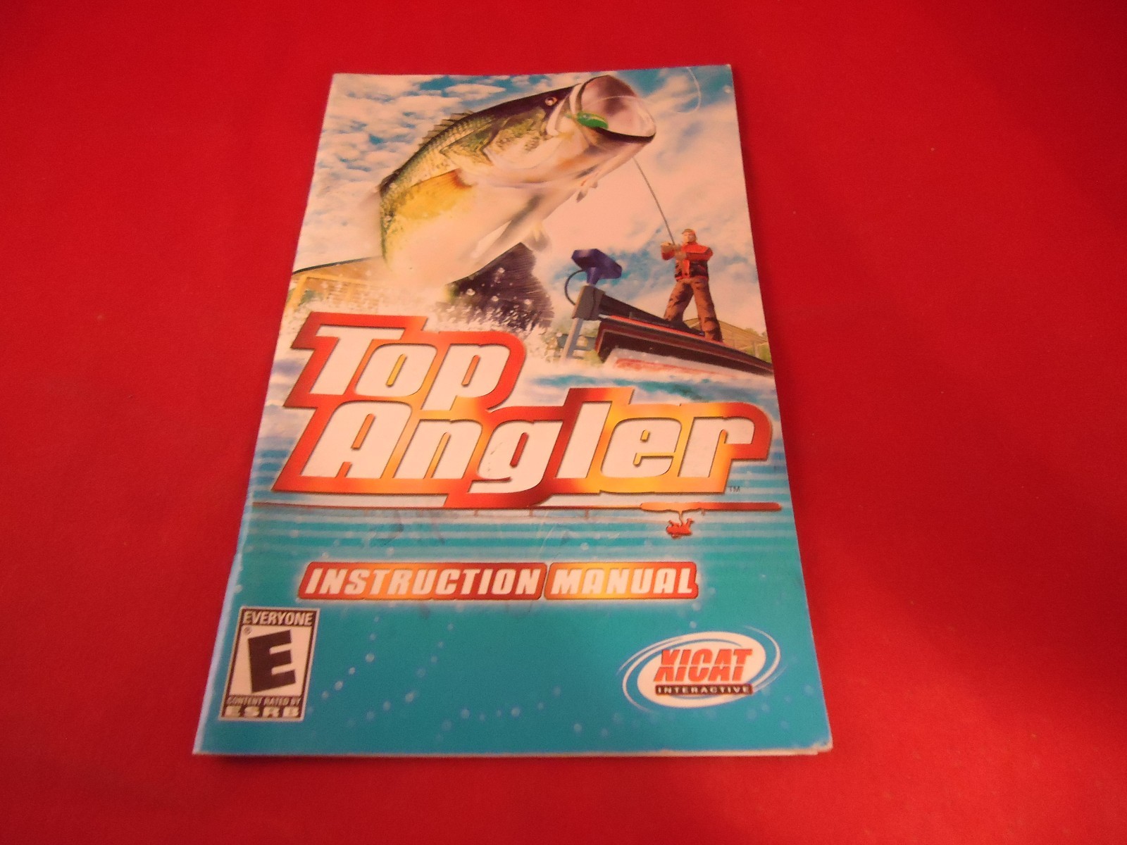 Top Angler Playstation 2 PS2 Instruction Manual Booklet ONLY