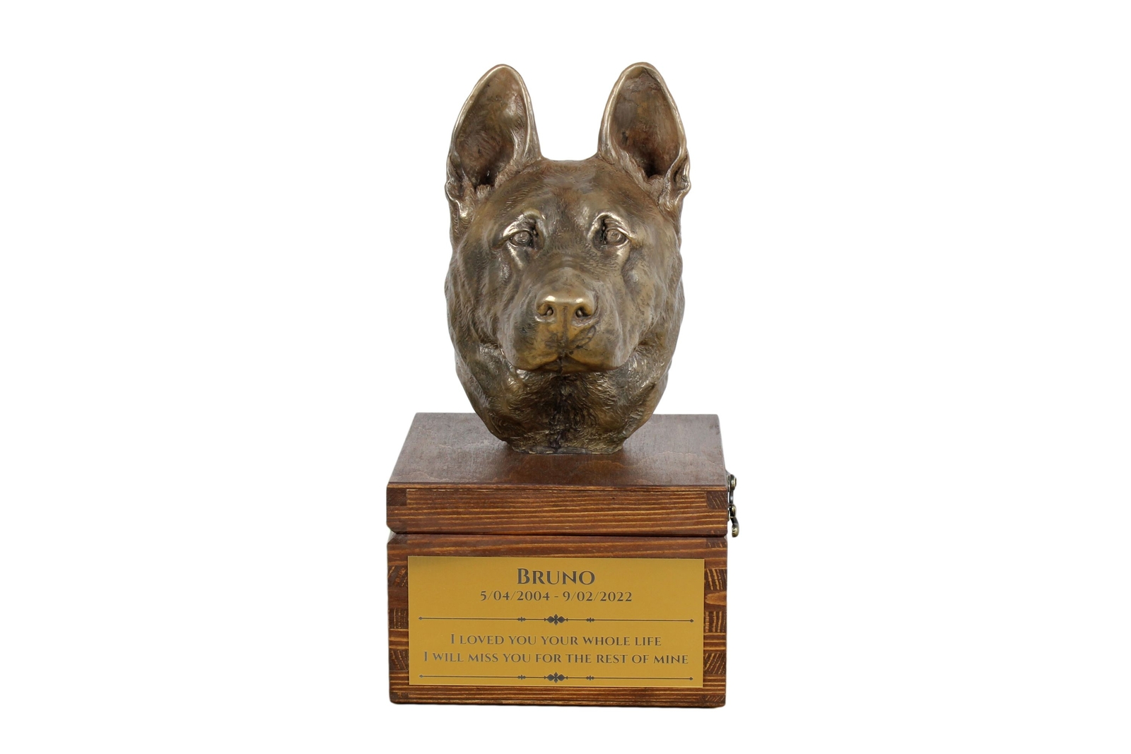 German Shepherd Brown Urn Art-Dog
