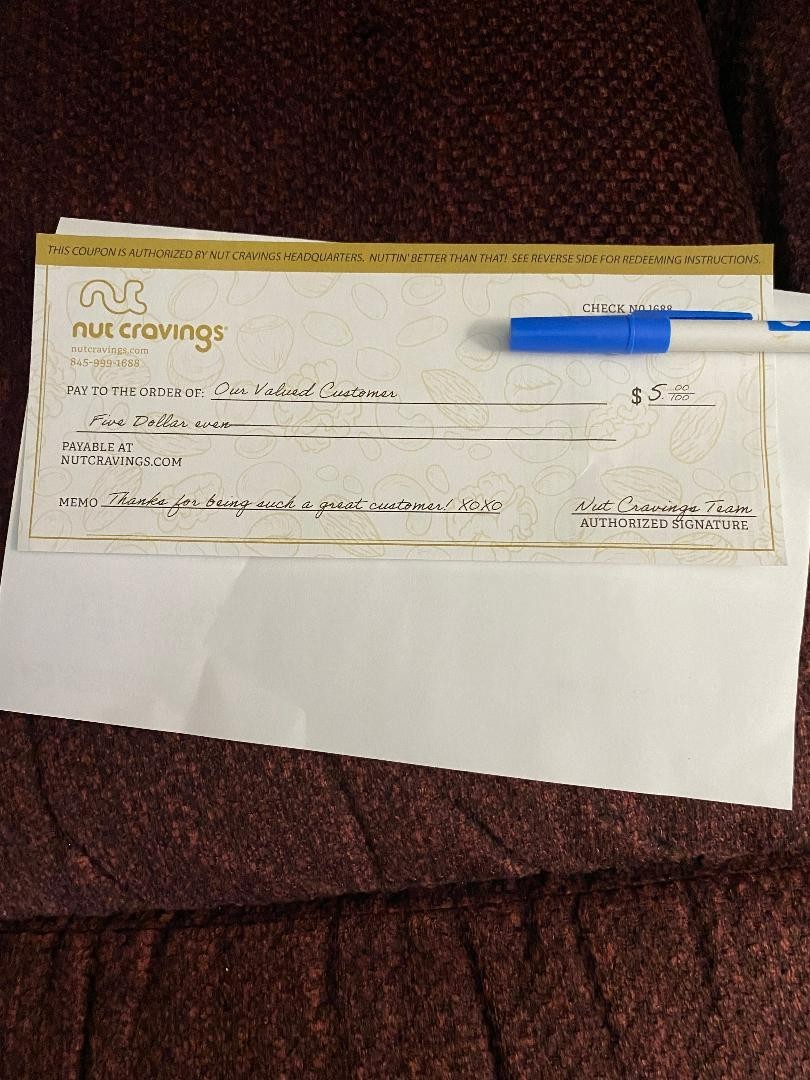 Nut Cravings Coupon $5 Off Purchase