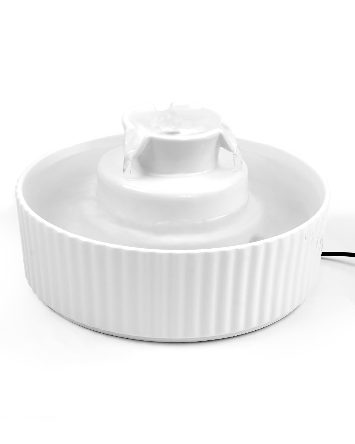 Ceramic cat water fountain 2.1l/71oz cupcake pet fountain for cats and dogs