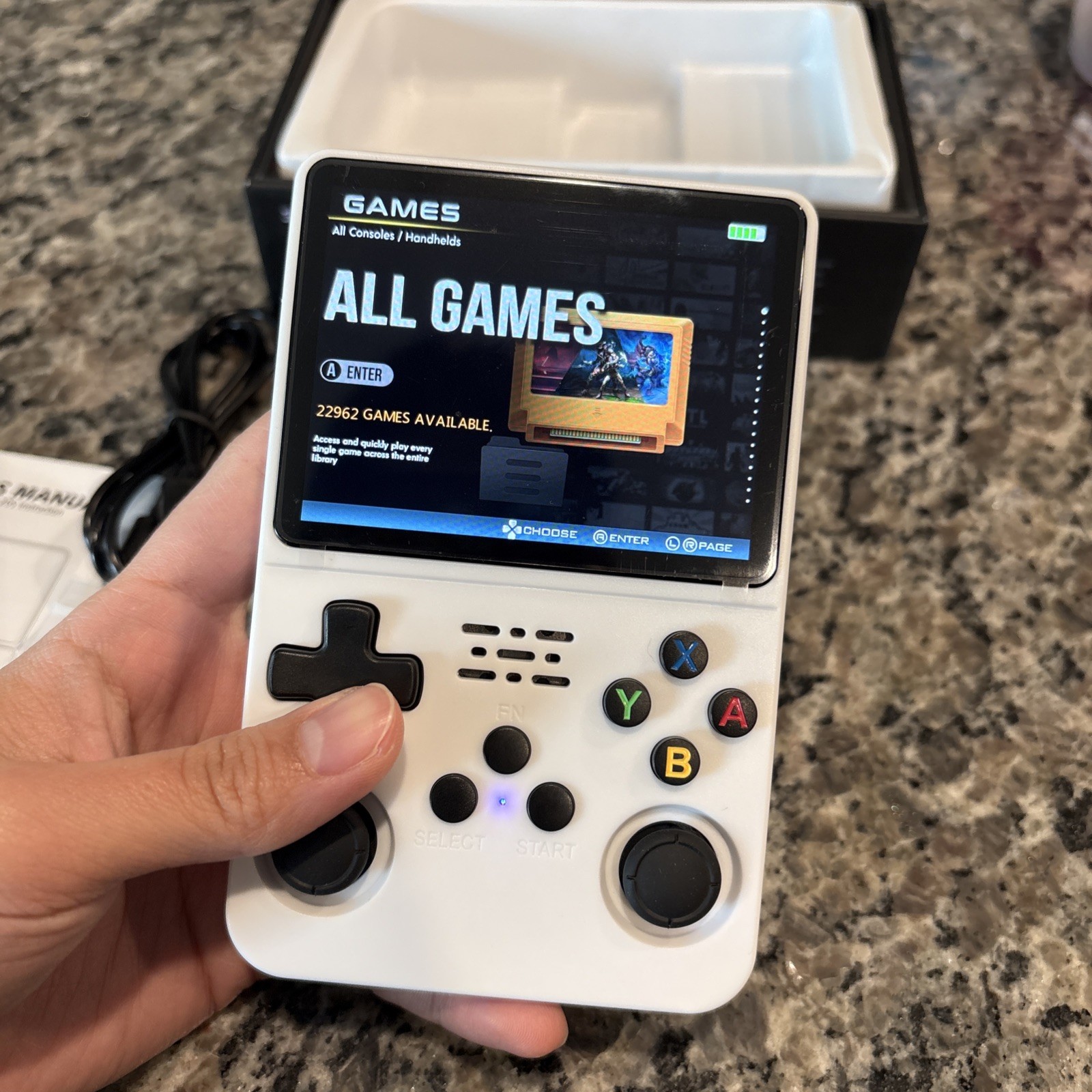 22k Games - Game Handheld Console 64GB, White NEW in Box