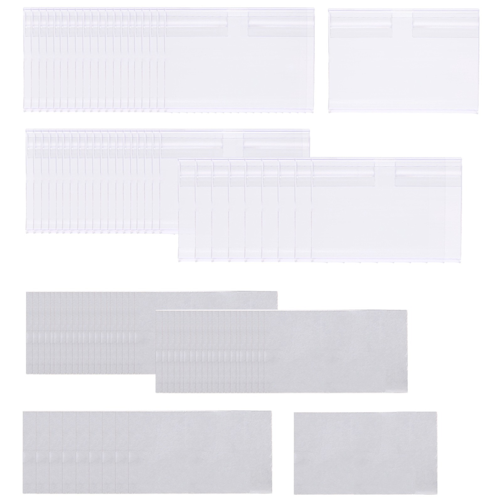50Pcs Clear Plastic Label Holder Price Tag, Shelf Label Clip Removable2785