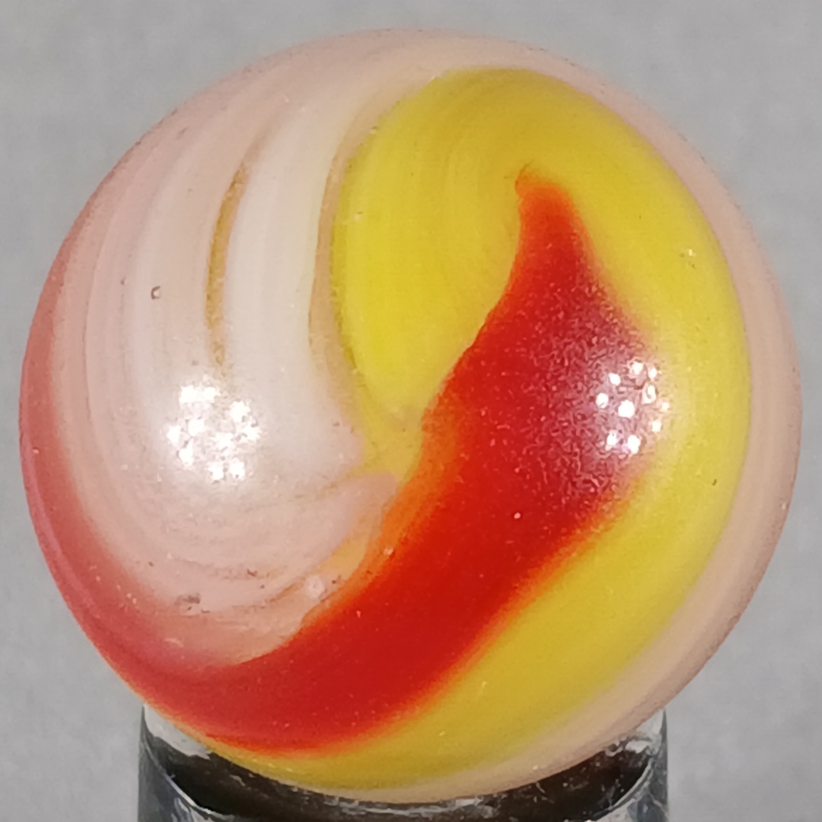 Large Vintage Akro Popeye Corkscrew .69 Inches Near Condition Combined Shipping 