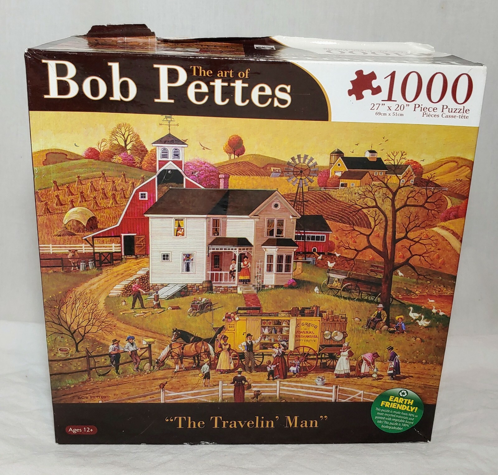 Kamin International Travelin' Man Bob Pettes 1000 Pc Jigsaw Puzzle