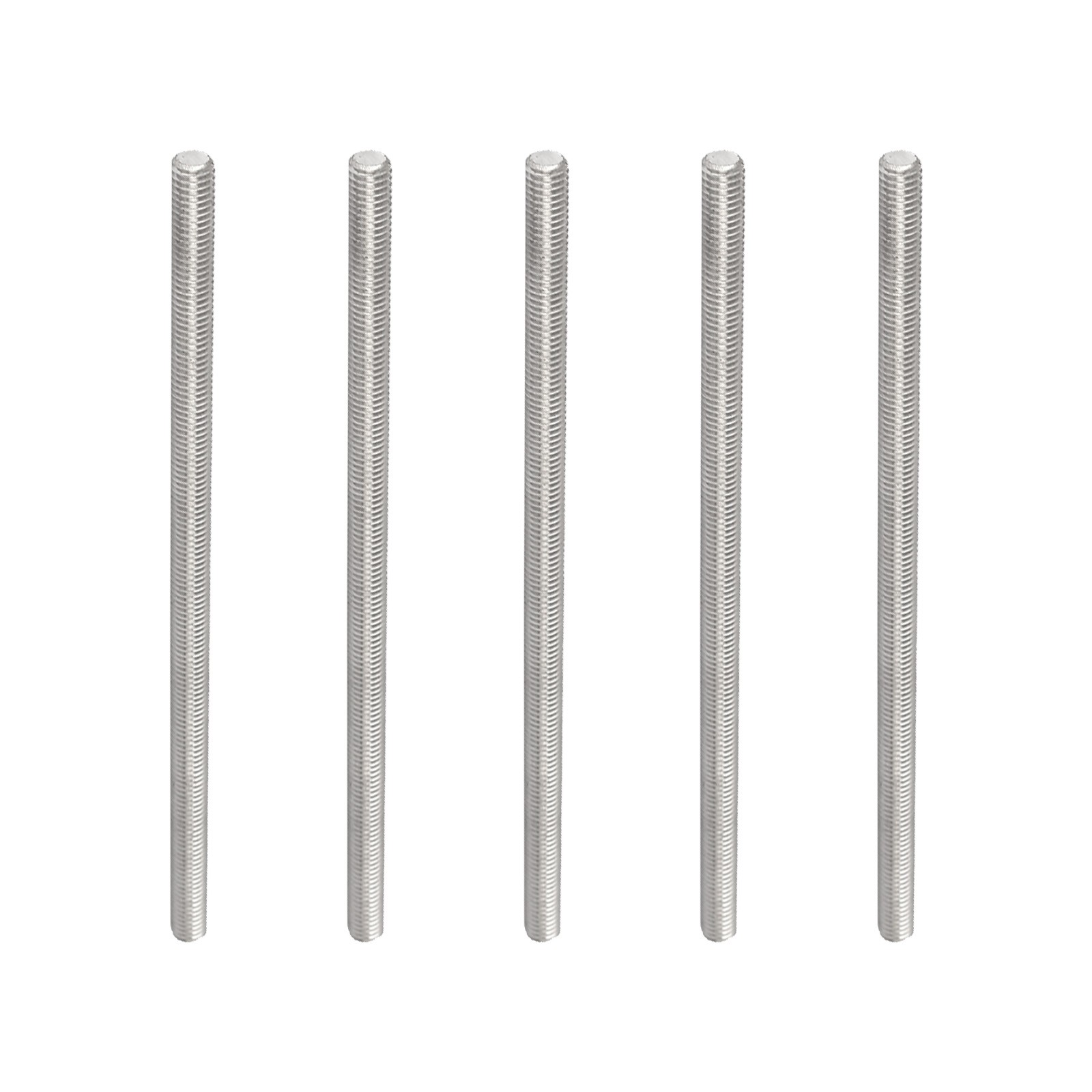 Fully Threaded Rod [for Clamps and U-Bolts] - M6x150mm /Silver/5Pack