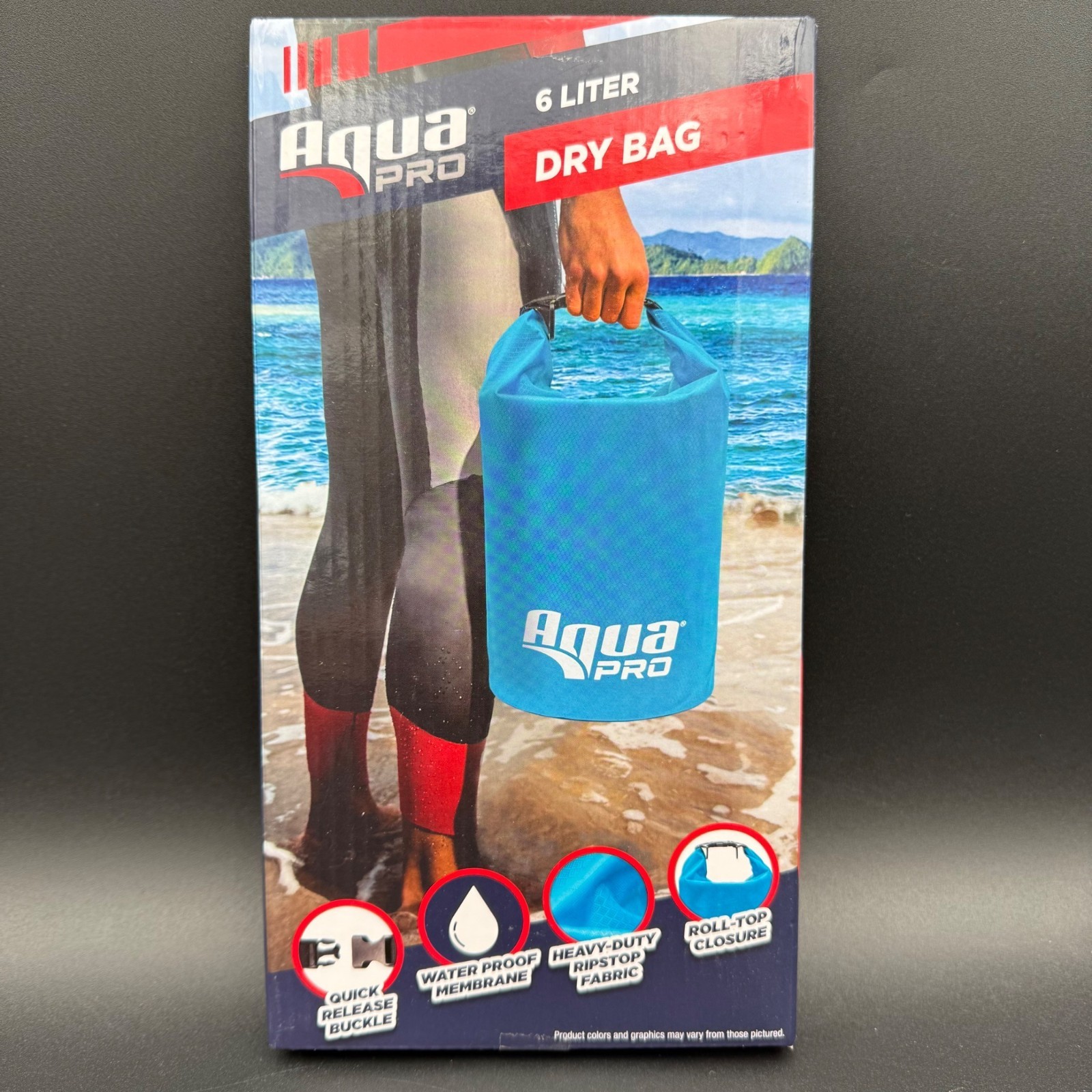 Aqua Pro 6 Liter Dry Bag With Quick Release Buckle & Roll-Top Closure