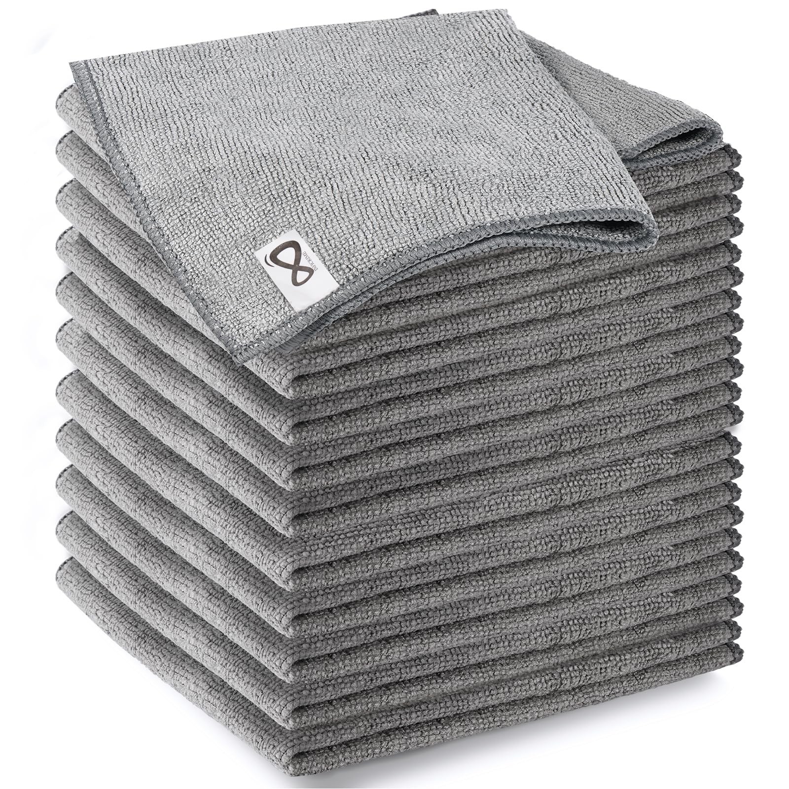 Microfiber Cleaning Cloth 12 Pack, 13 x 13 inch Microfiber Towels for Cars, H...