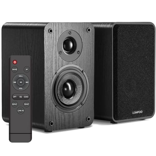  Powered Bookshelf Speakers - Wireless 100W RMS 100W Bookshelf Speaker