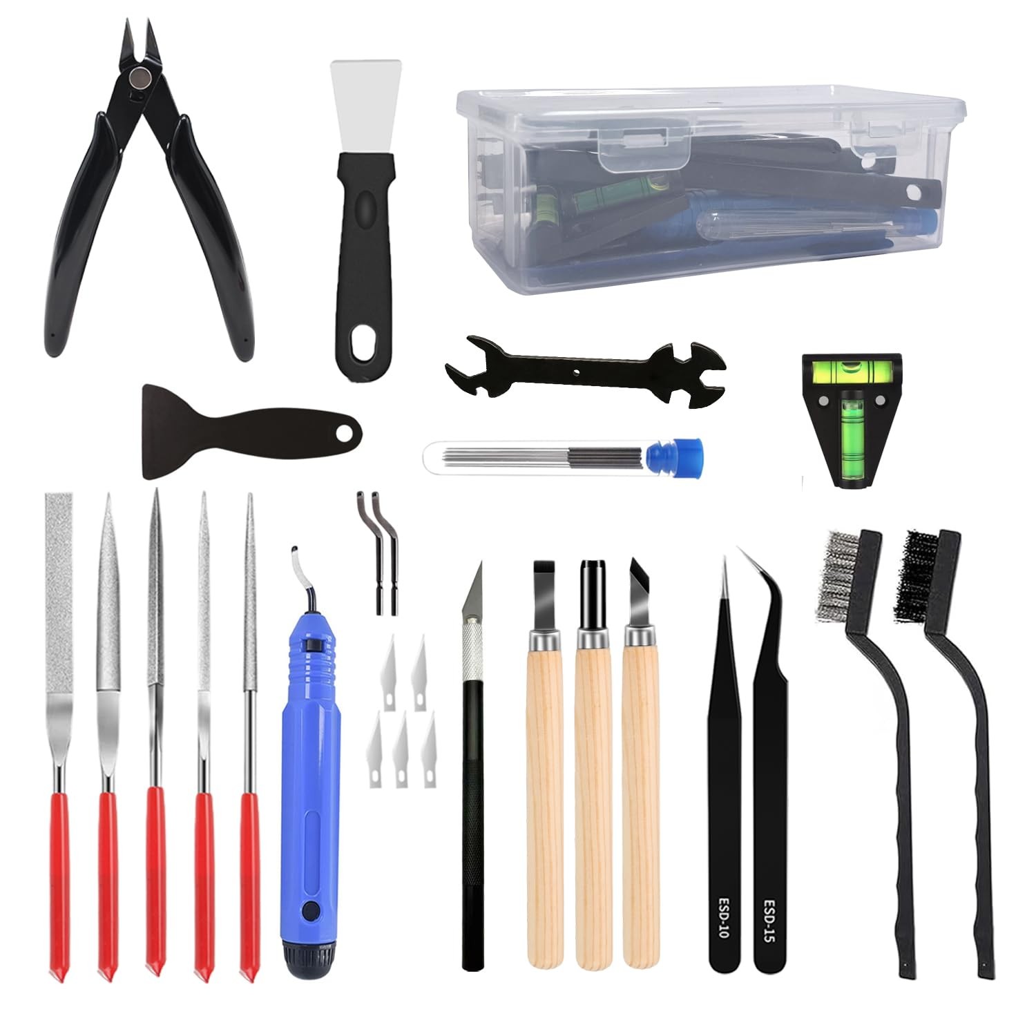 3D Printer Tool Kit, 32Pcs 3D Printing Deburring Tool, Craft Knife,Hand File,...