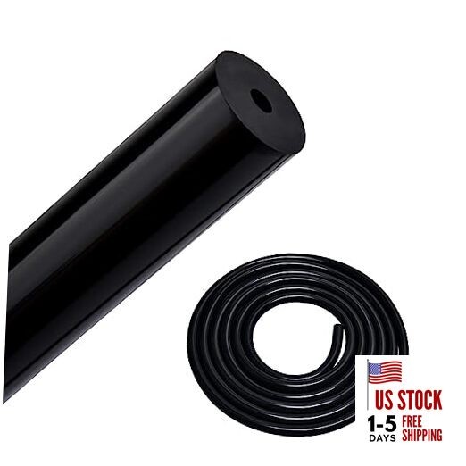  7/64 Silicone Vacuum Tubing Hose Line 50FT 130PSI Max Pressure Black 7/64Inch
