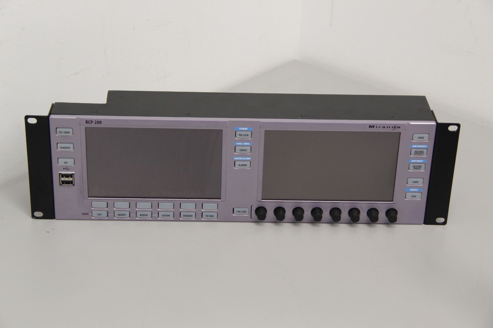 Miranda RCP-200 Advanced Remote Control Panel Rack Mount No Power Supply