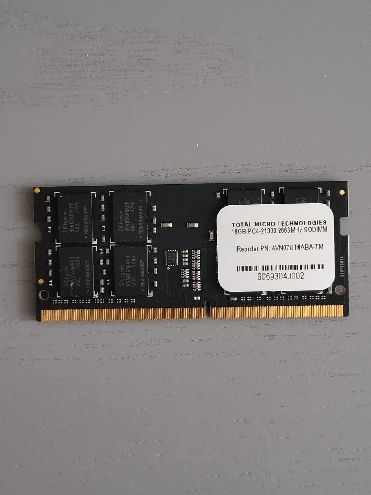 16GB DDR4-2666 PC4-21300 SODIMM Laptop Ram Total Micro 4VN07UT#ABA-TM