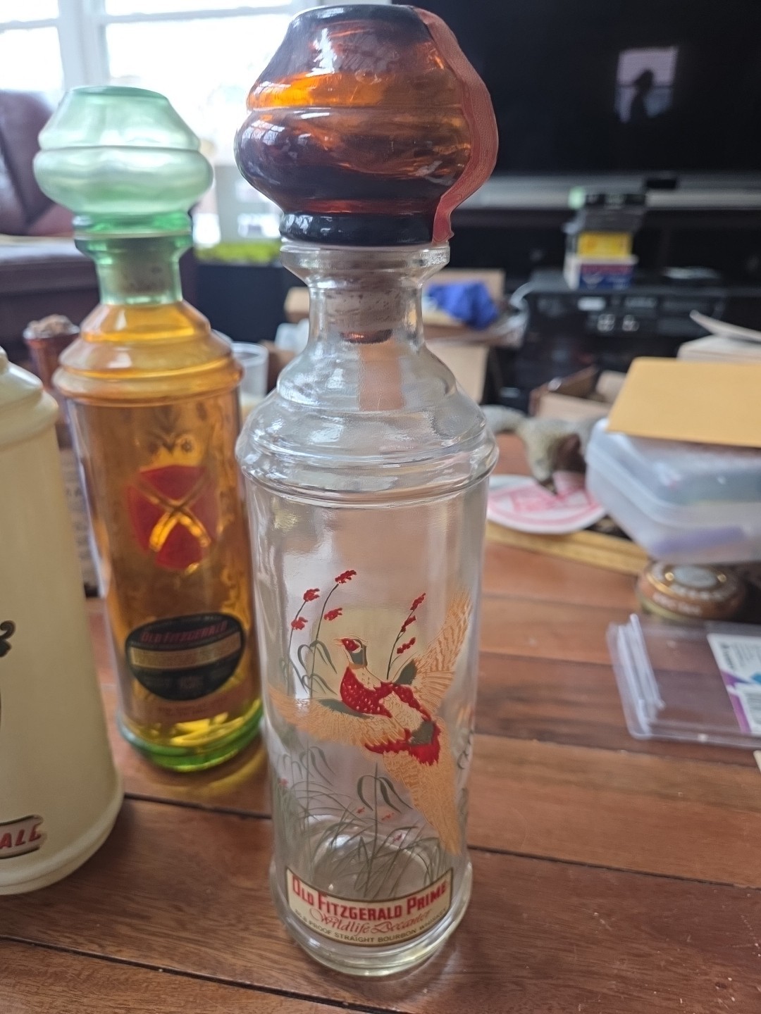 Vintage Old Fitzgerald Prime Wildlife Decanter