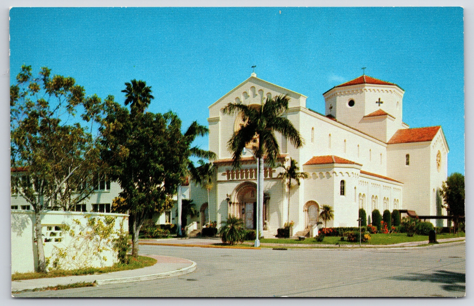 Postcard Beautiful Saint Patrick's Catholic Church in Miami Beach Florida FL