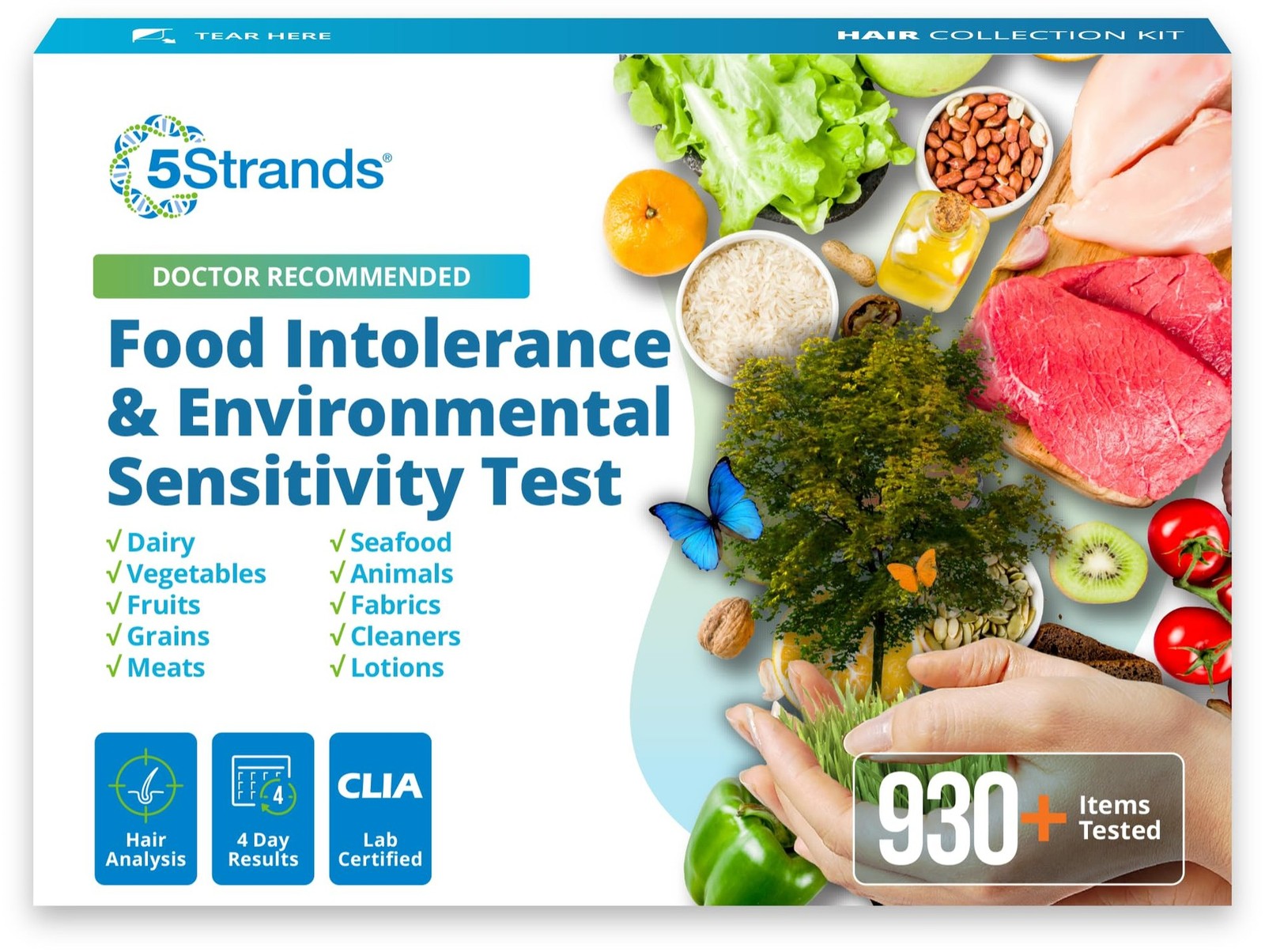 5Strands Food Intolerance & Environmental Sensitivity Test for Adults & Child...