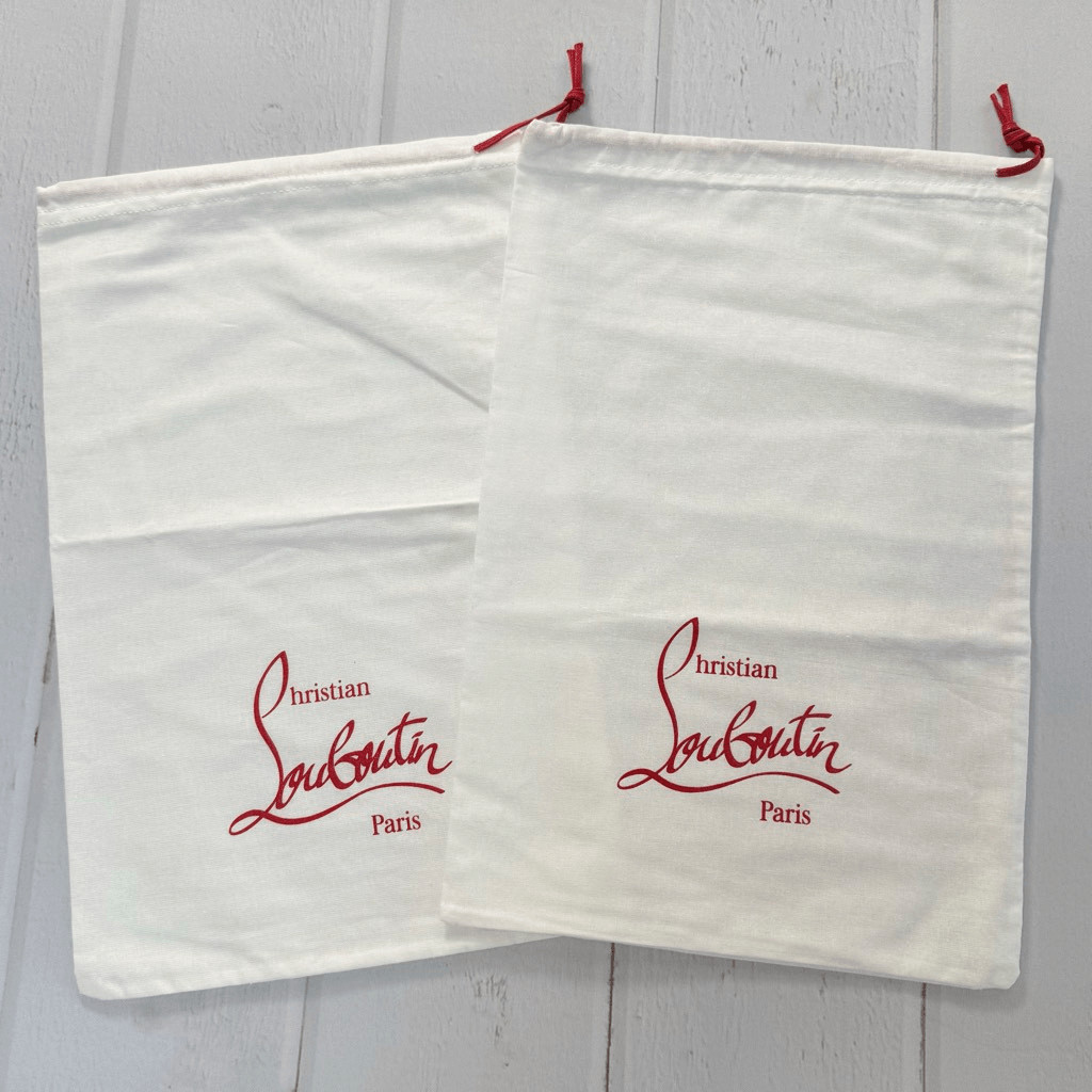 Two 9" x 14" Christian Louboutin Dust Bag Dustbag Storage (2 each)