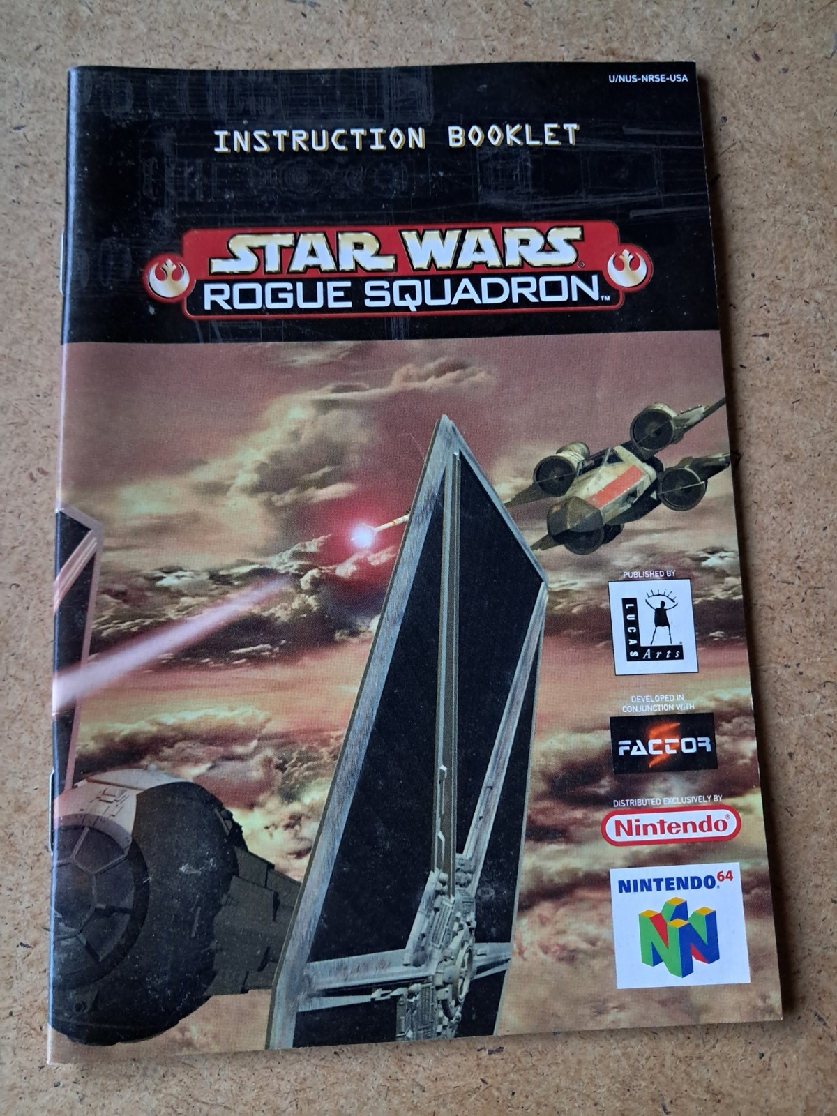N64 Star Wars Rouge Squadron Game Manual