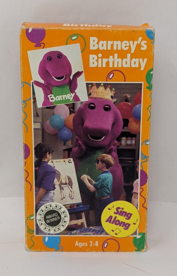 Barneys Birthday VHS 1992 Barney Sing Along