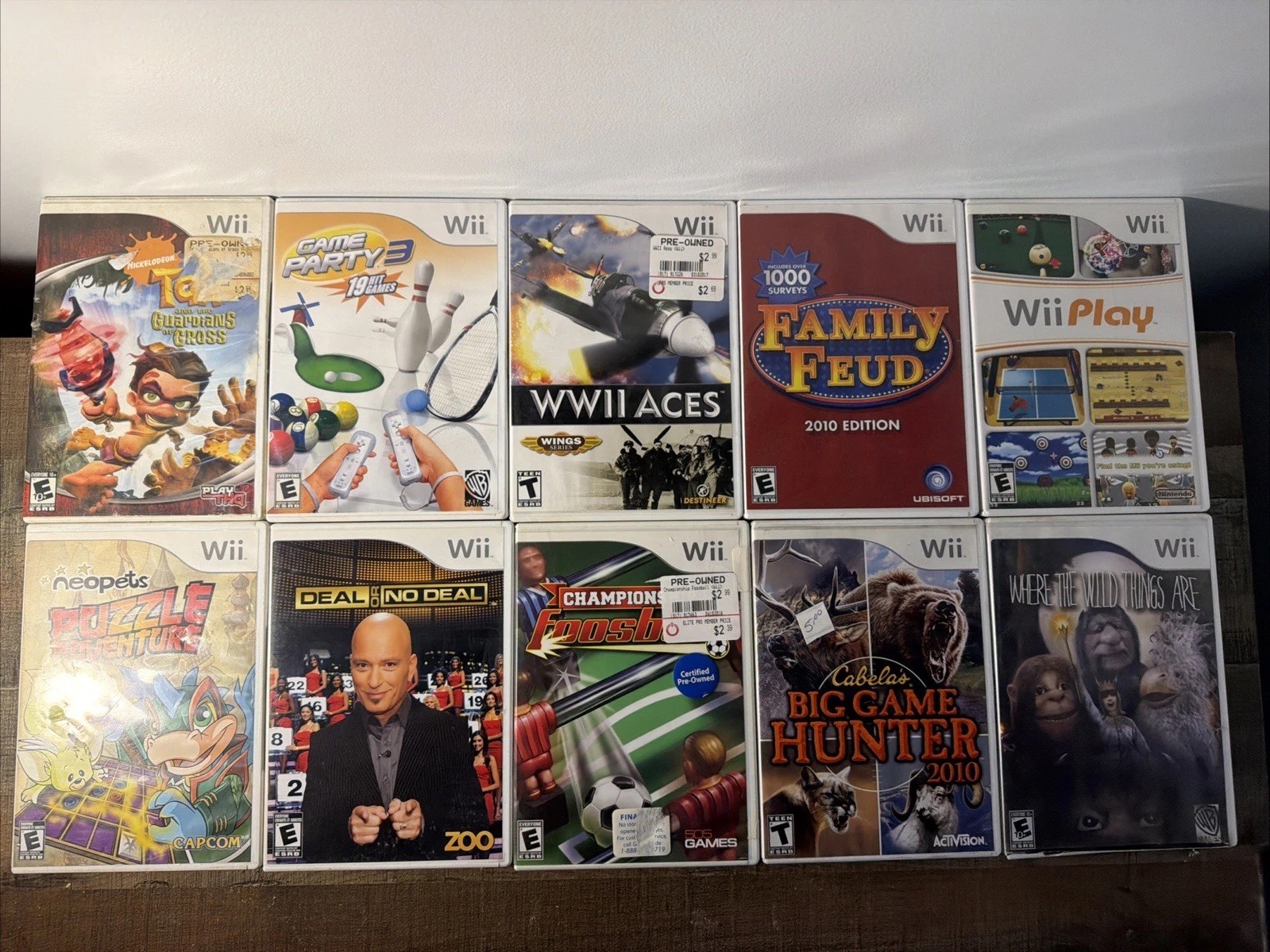 Nintendo Wii Video Game Bundle Lot of 10 Games ALL CIB