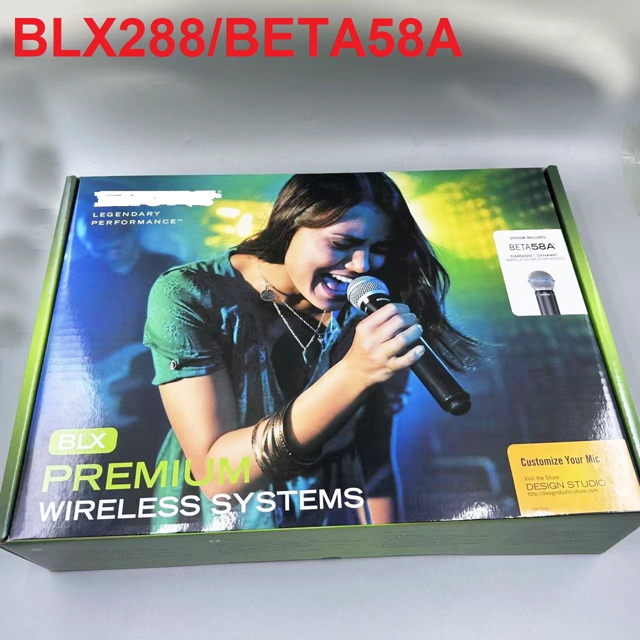 BLX288/Beta 58A Wireless Vocal System w/2 BETA58 Microphones Express NEW IN BOX