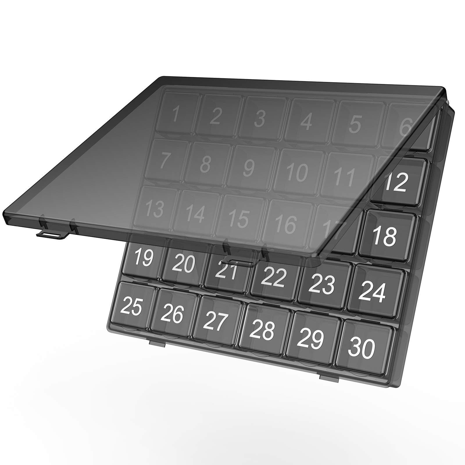 Monthly Organizer Once a Day - 30 Day Organizer - Squeeze to Open - Large Com...