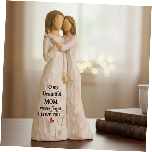  Mother Daughter Figurine Gifts for Mom from Mother and Daughter Embracing