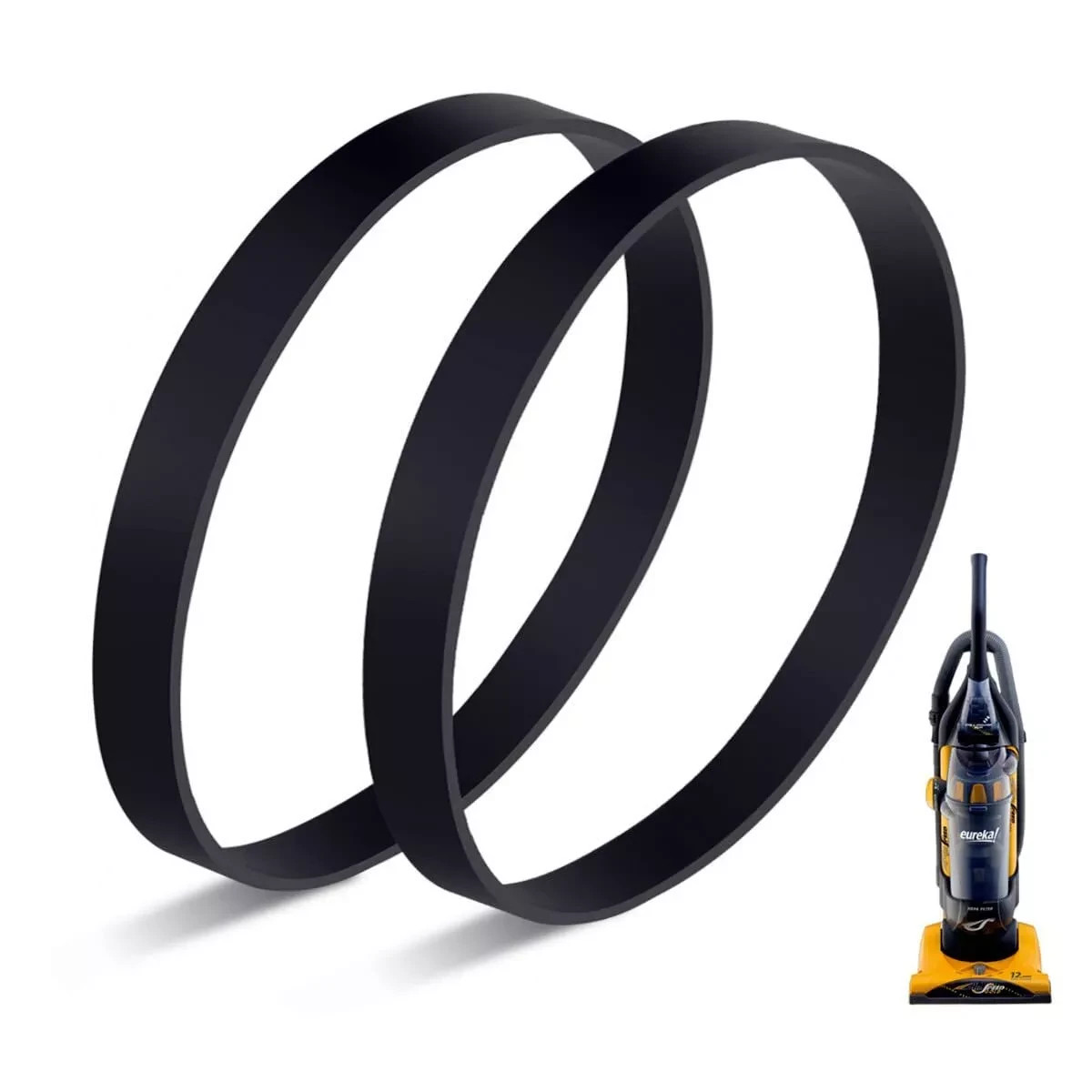 Replacement Style U Belts for Eureka AirSpeed, Sanitaire and The Boss Black