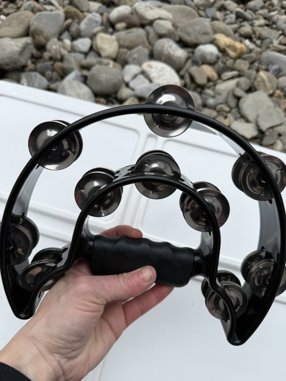 Half Moon Tambourine. No Box