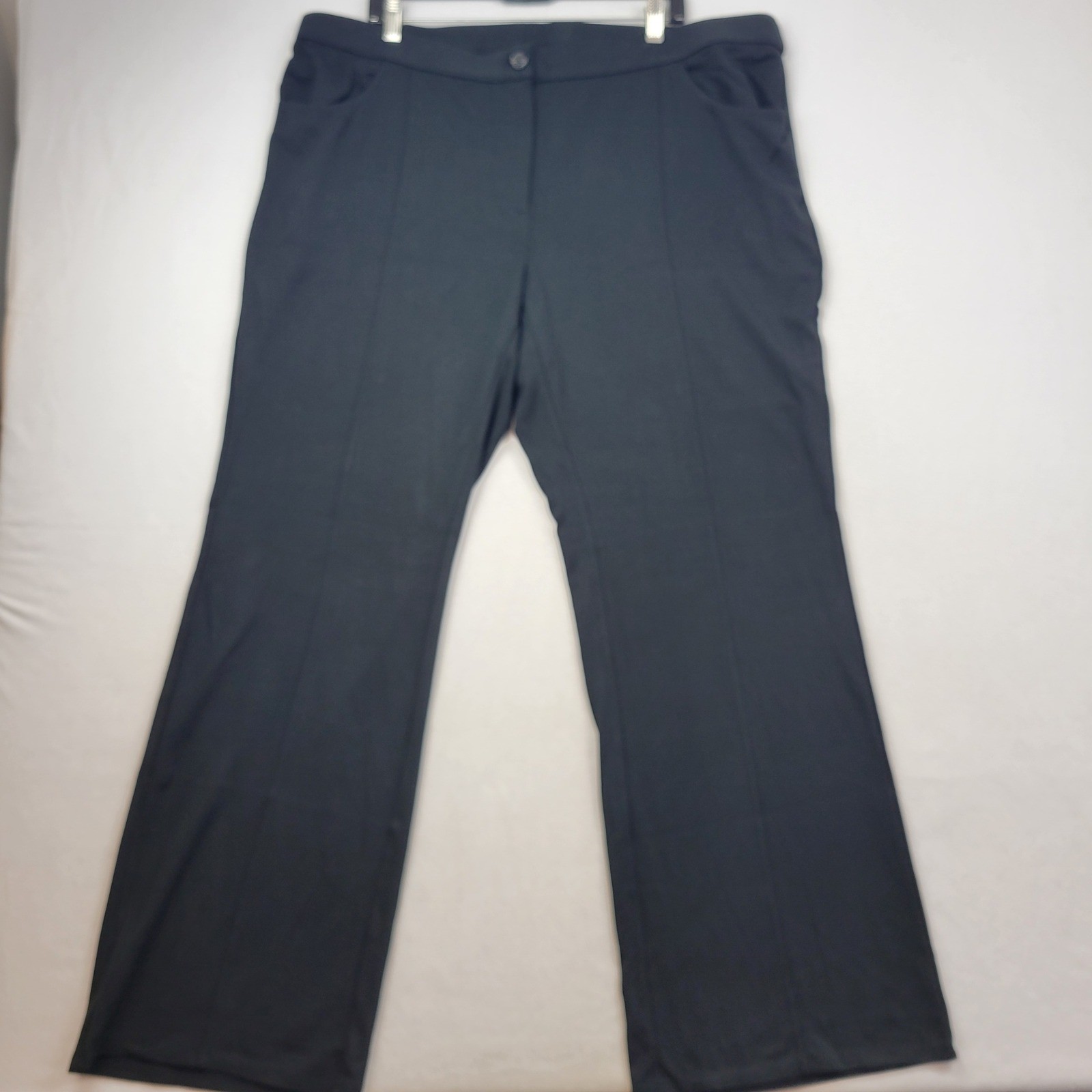 J Jill Wearever Collection Black Wide Leg Dress Pants Size 3X Trousers Office