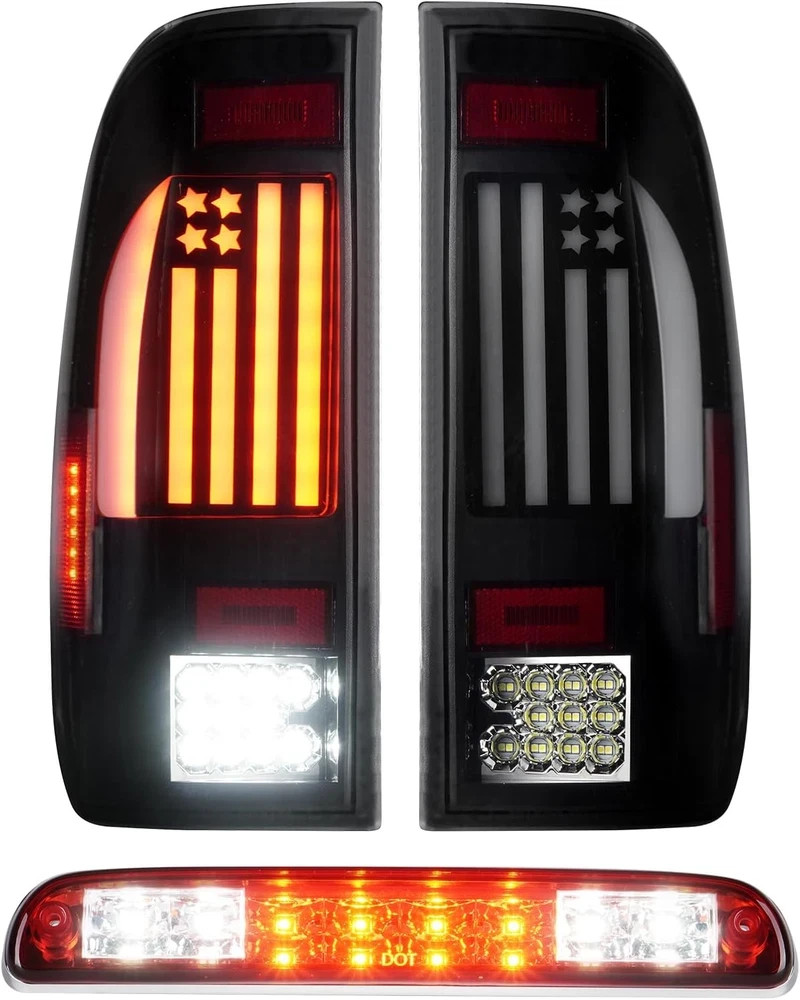 LED Tail Light + 3Rd Third Brake Cargo Lamp for Ford F250 F350 F450 F550 Super D