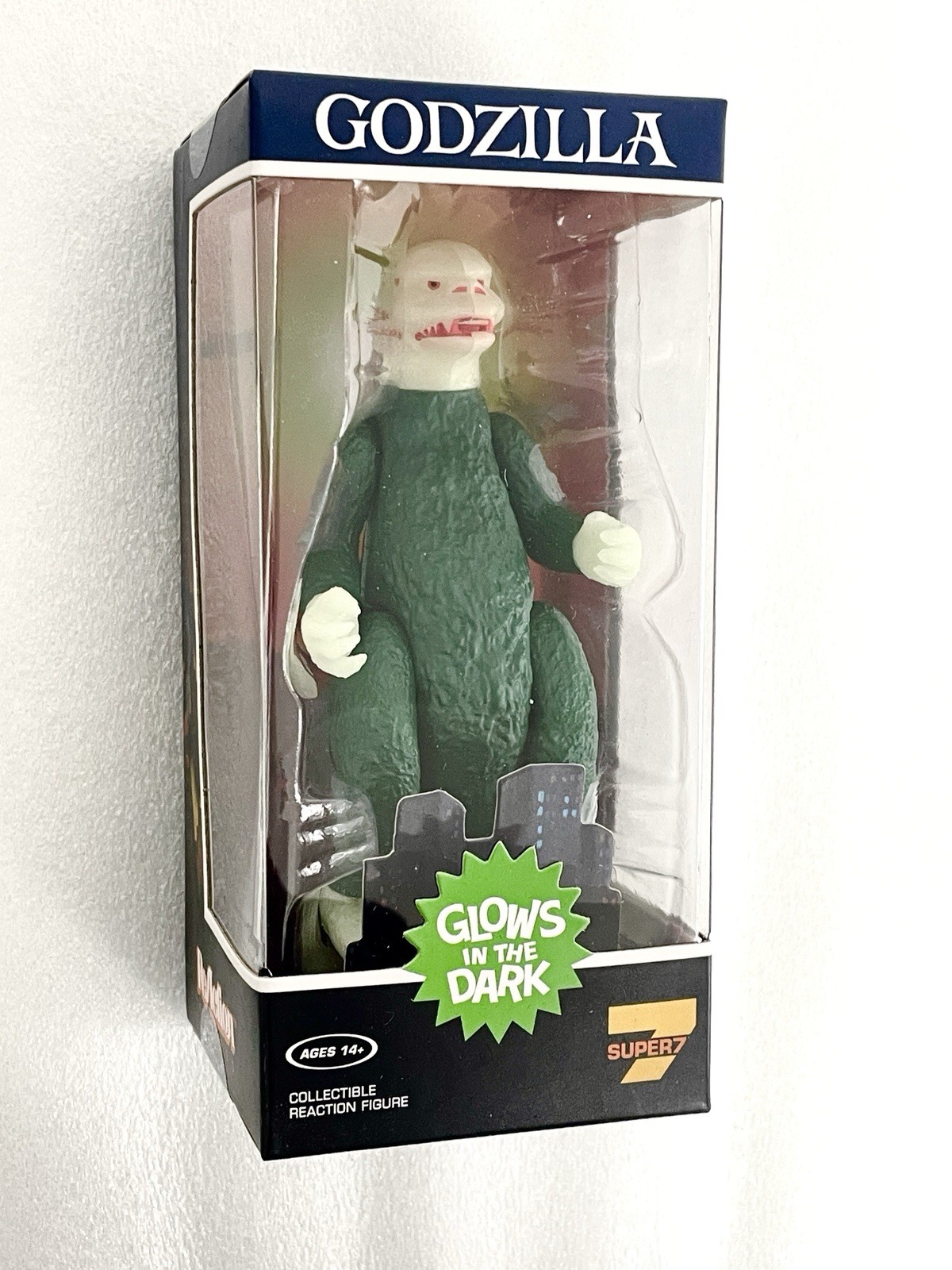 Godzilla Super7 ReAction, NYCC 2021 exclusive, Glow in the Dark, Sealed In Box