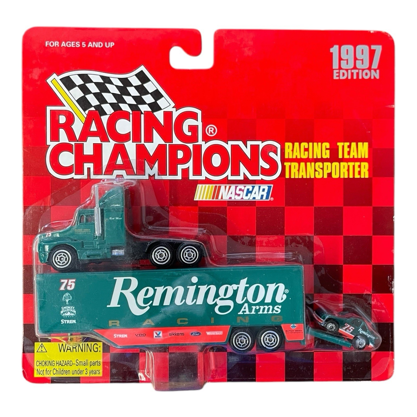 Rick Mast #75 Remington Racing Champions Racing Team Transporter 1:64 Scale