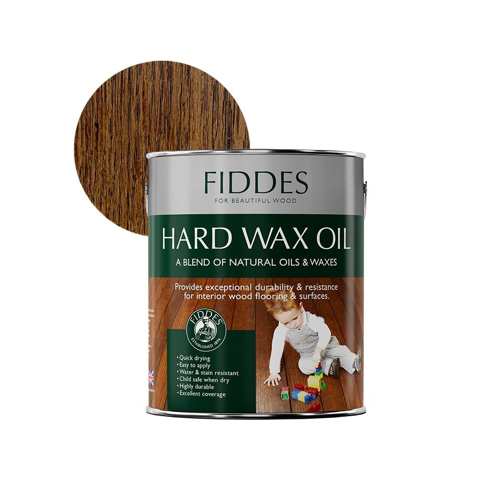 Fiddes Walnut Hard Wax Oil, A Blend of Natural Oils and Wax, 1 Liter