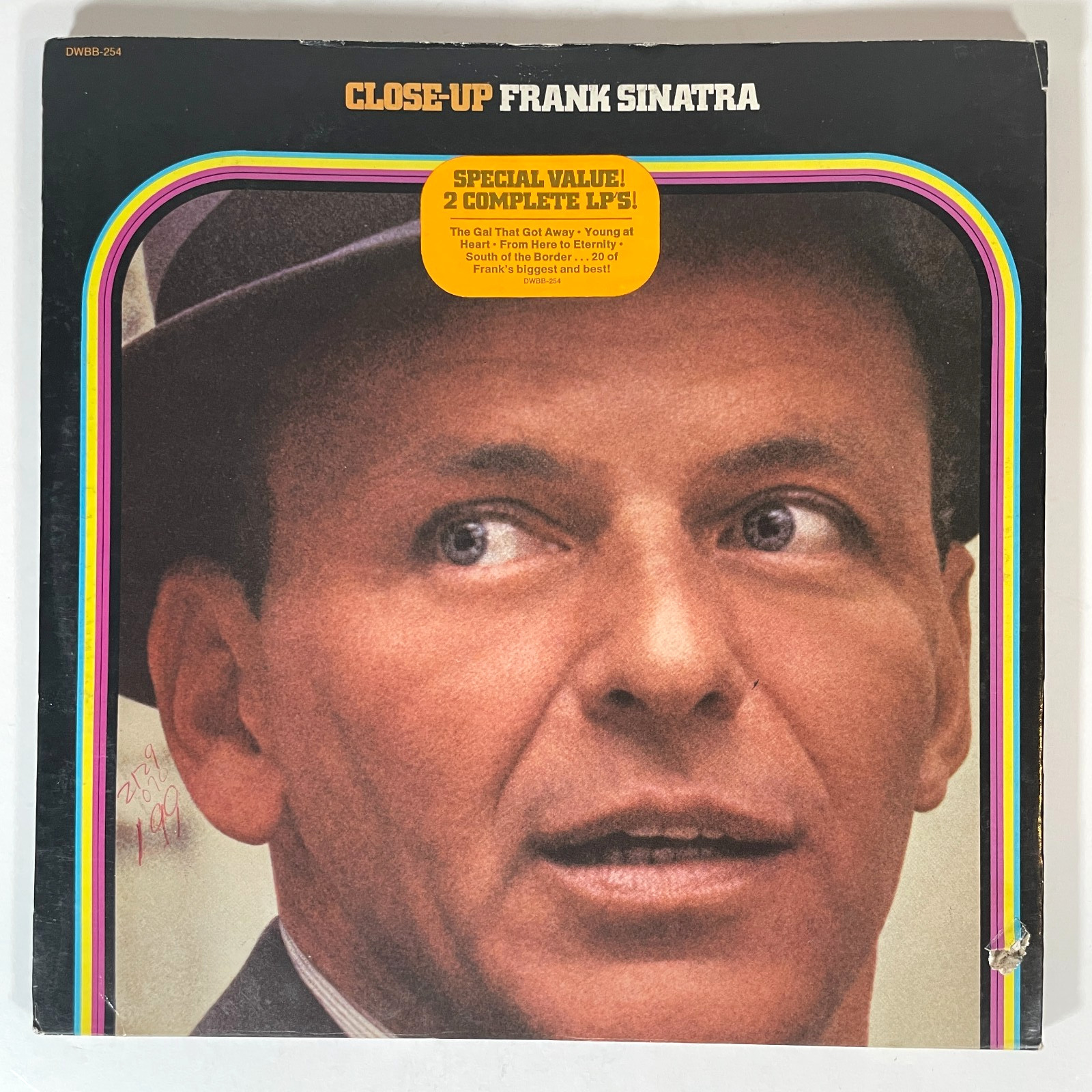FRANK SINATRA Close-Up Vinyl 2 LPs 1969 Capitol VG+
